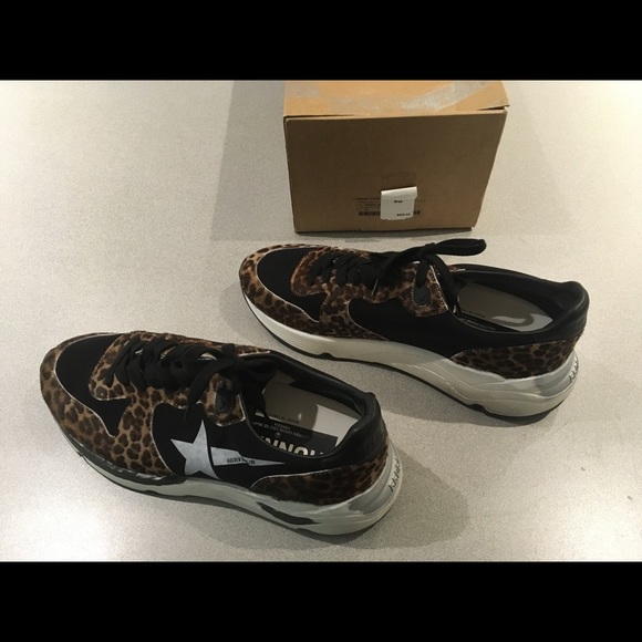 Golden Goose Running Sole Sneaker Leopard 39 NIB - Picture 3 of 8